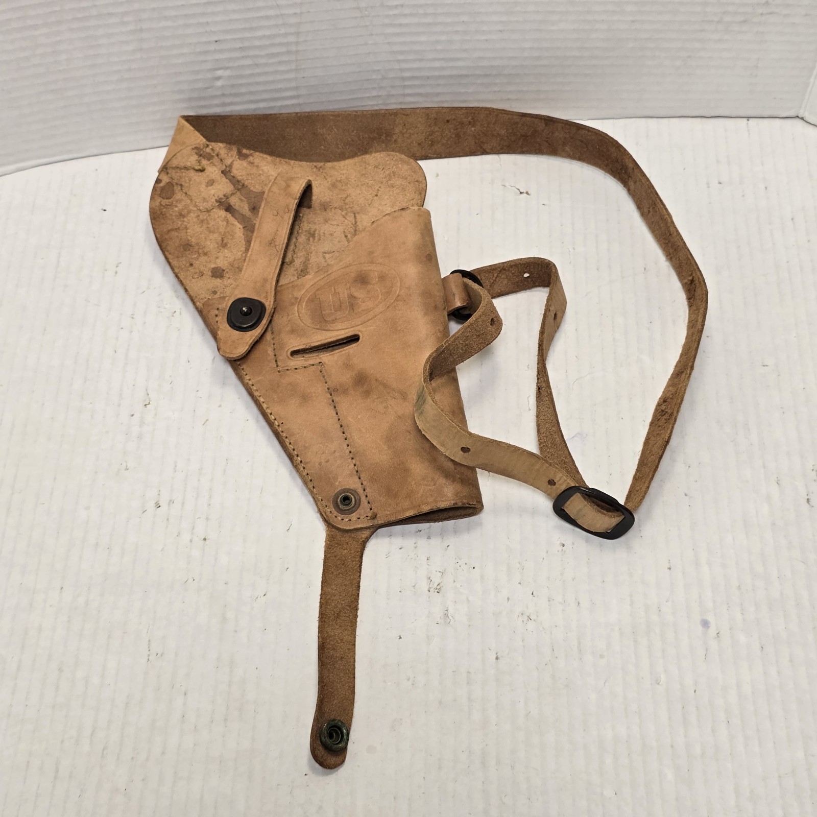 Vintage U.S. Enger Kress Leather Gun Shoulder Holster Vintage U.S. Enger Kress Leather Gun Shoulder Holster