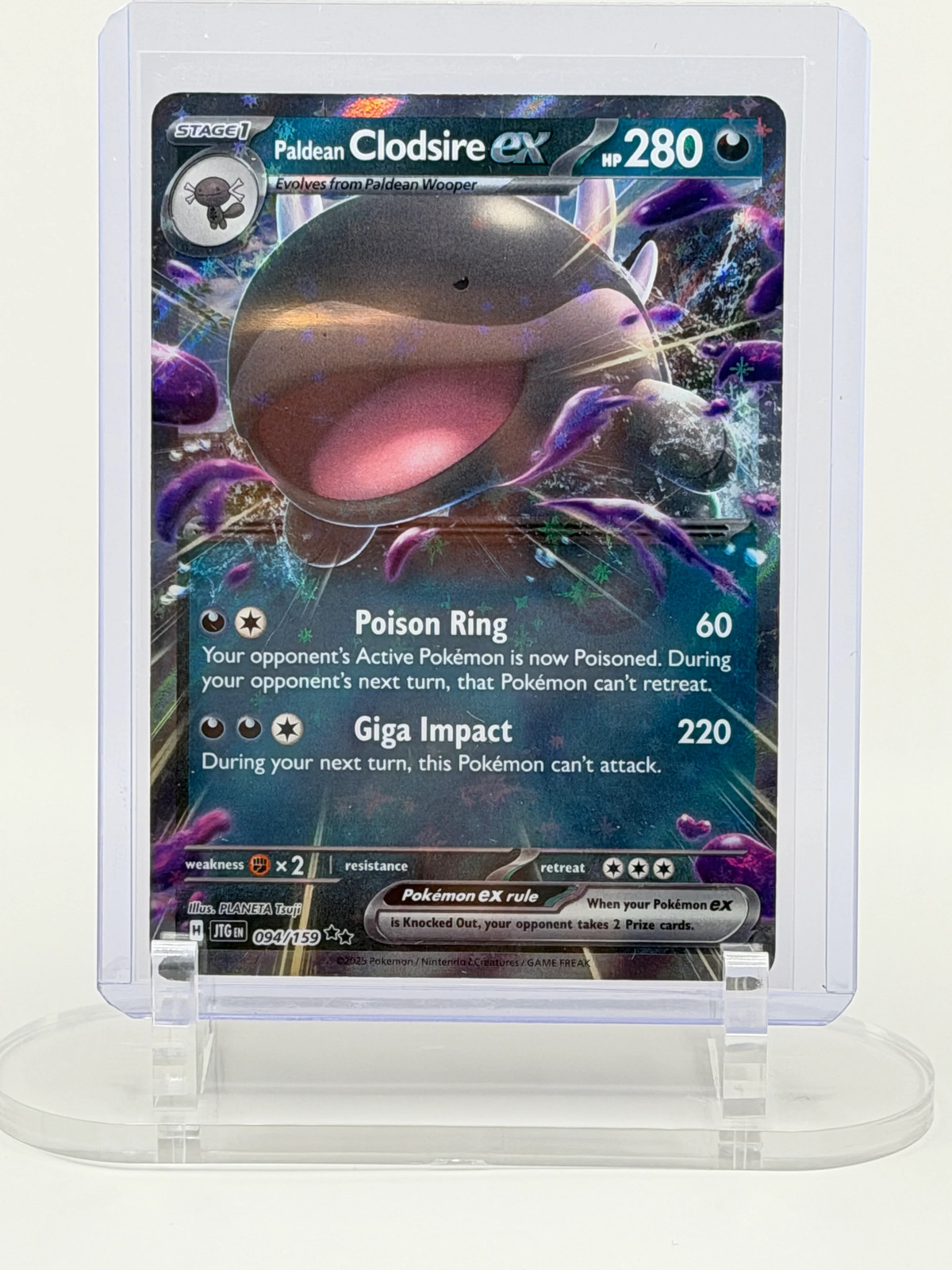 Paldean Clodsire ex 094/159 Double Rare Journey Together Pokemon TCG