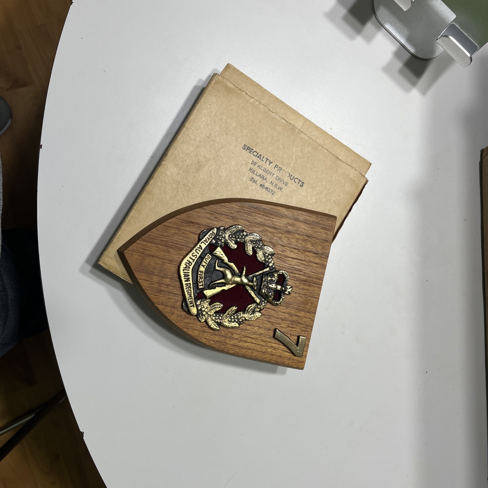 Royal Australian Regiment Wall Plaque Duty First 7 Batallian Royal