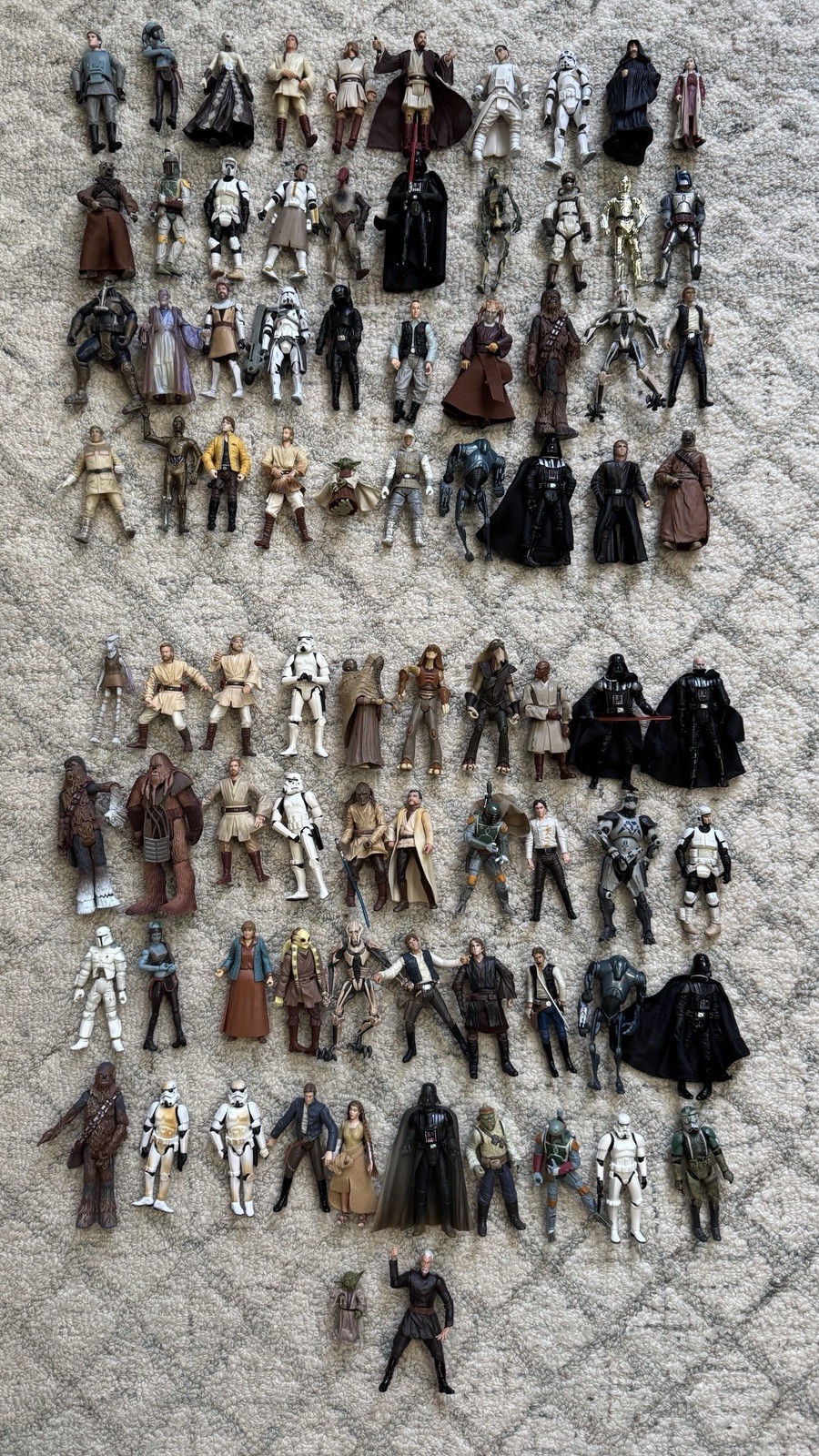 Kenner Vintage Star Wars Action Figure Lot Darth Vader Luke Yoda Chewbacca 