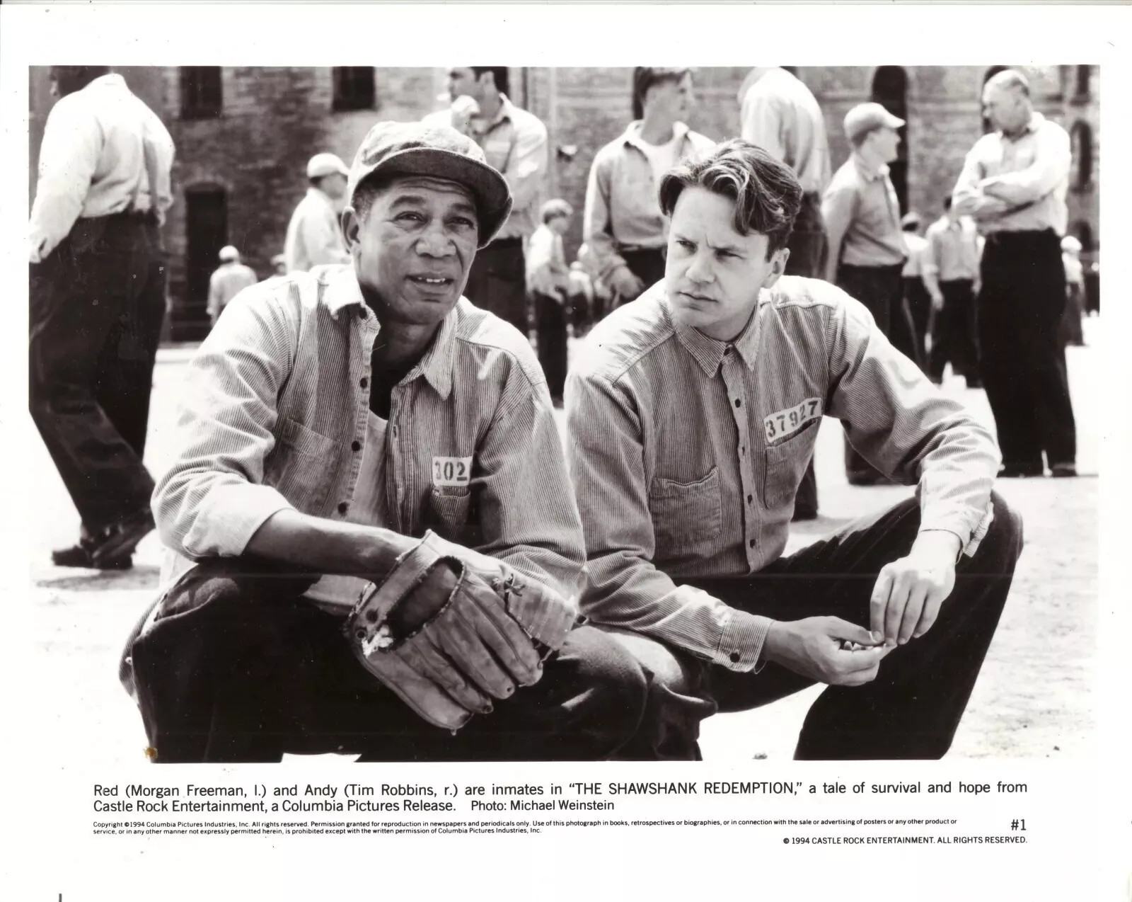 The Shawshank Redemption Freeman And Robbins Castle Rock B&W 4x6 Picture Celebr The Shawshank Redemption Freeman And Robbins Castle Rock B&W 4x6 Picture Celebr