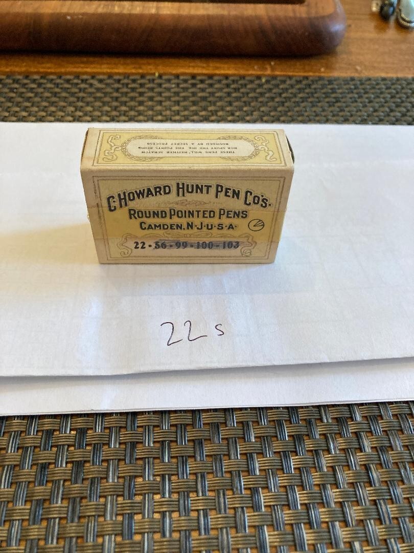 vintage C. Howard Hunt Size 22 Nibs***Two Gross****288 Nibs plus 2 gross 355s