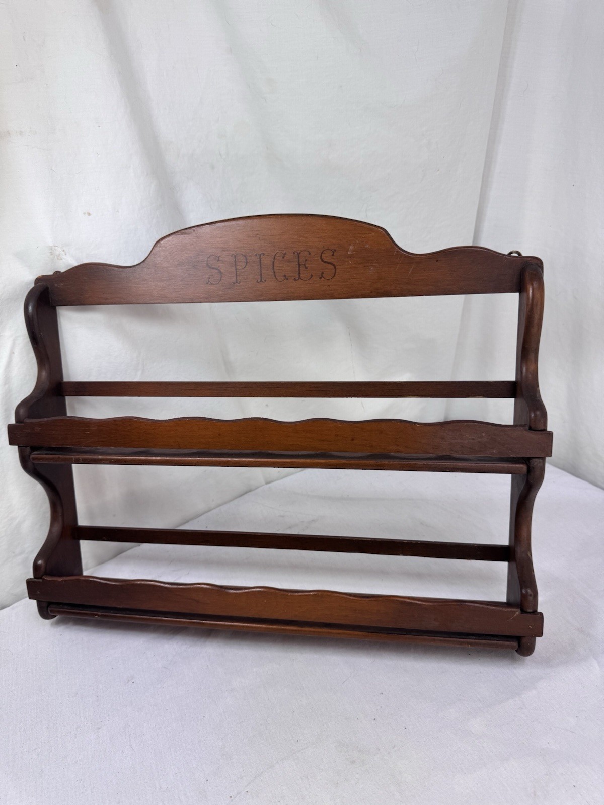 Vtg 2 Tier Wooden\