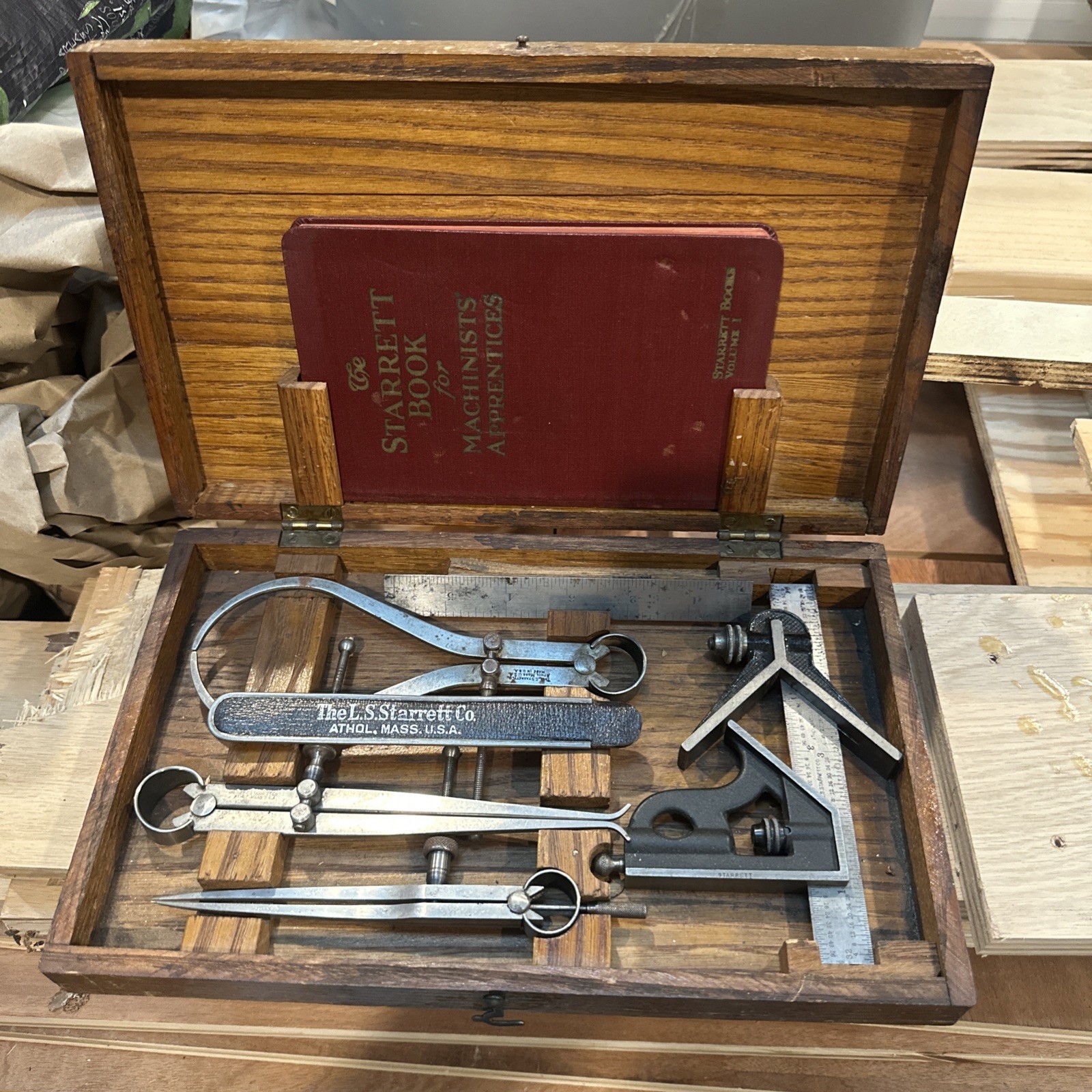Vintage L.S. Starter Apprentice Precision Tool Set Wooden Box 1925 Vol. 1
