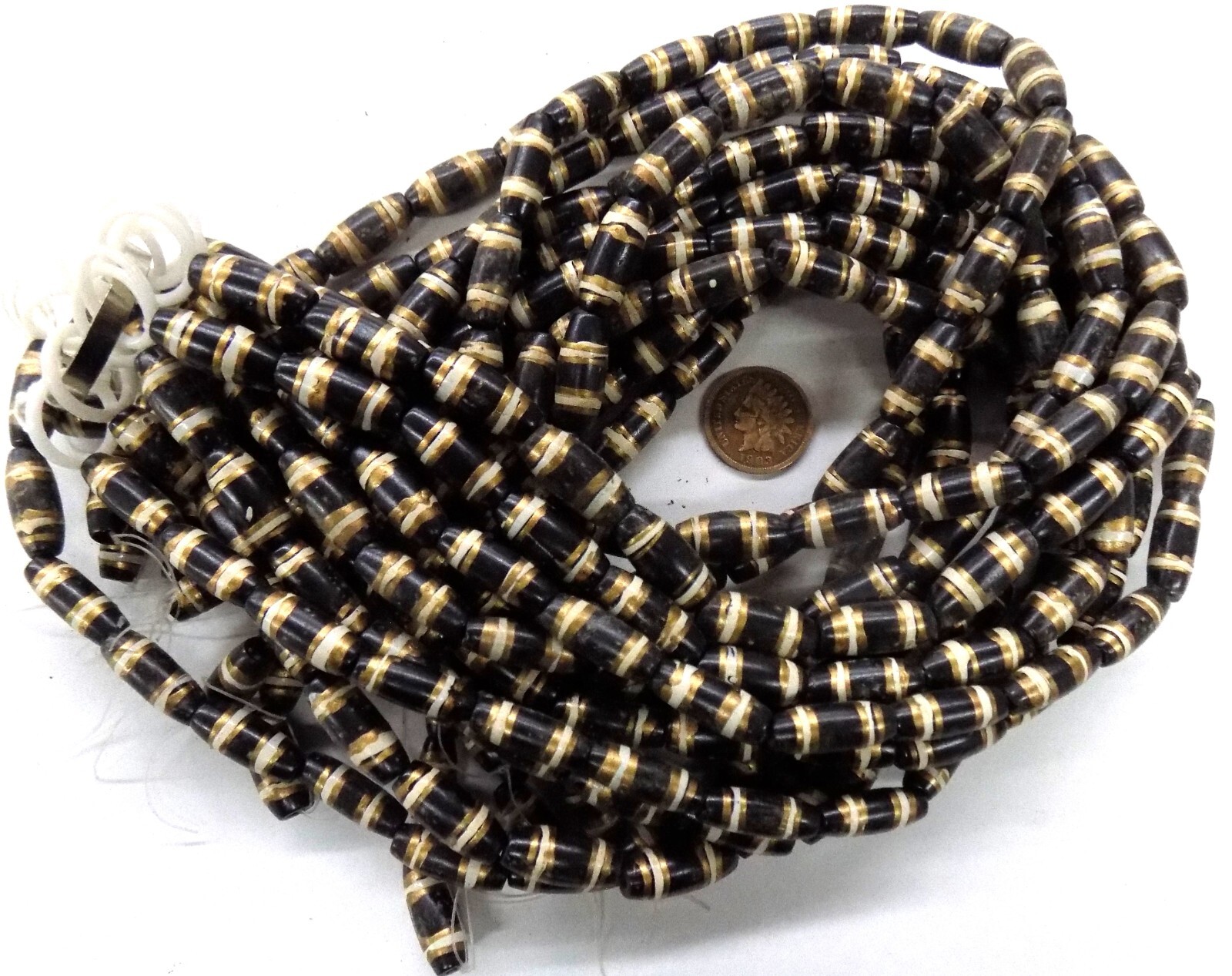 12 Strands WHOLESALE BULK Tribal African batik Kenya Bone Trade Beads #X82 READ 12 Strands WHOLESALE BULK Tribal African batik Kenya Bone Trade Beads #X82 READ