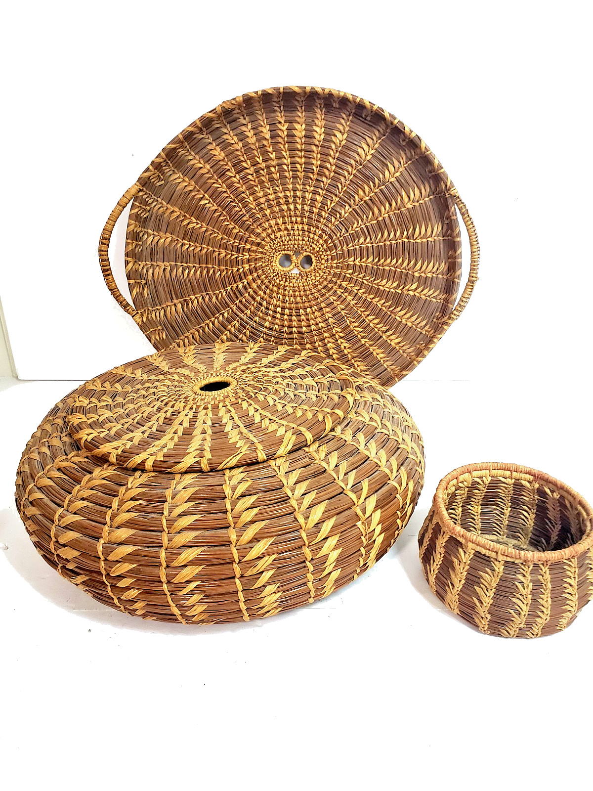 VINTAGE NATIVE AMERICAN INDIAN 3 PC.SET VINTAGE NATIVE AMERICAN INDIAN 3 PC.SET