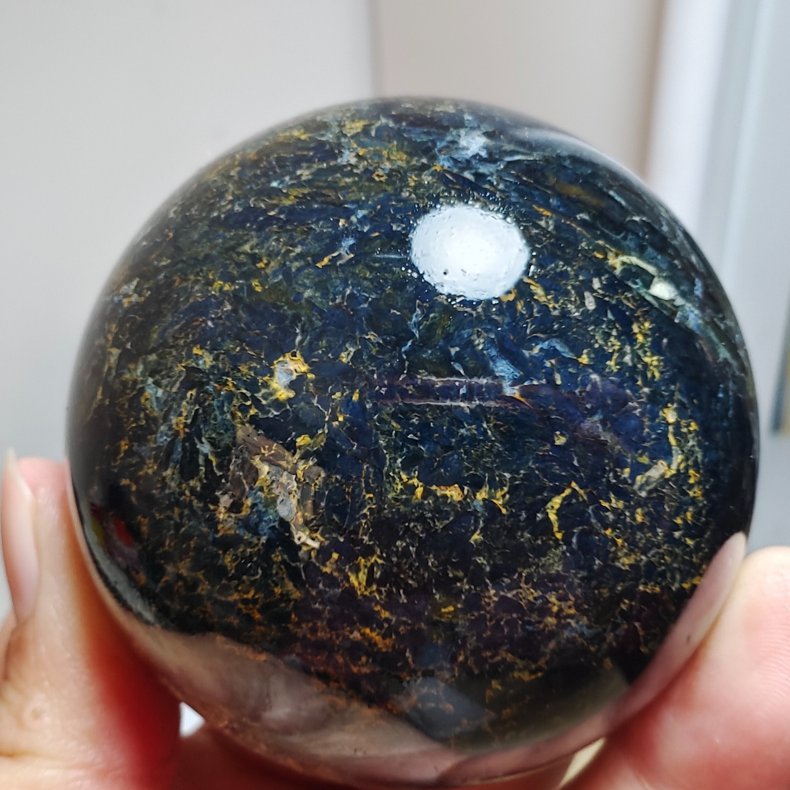 293g WOW Natural Rare Pietrsite Crystal ball Quartz Sphere Healing