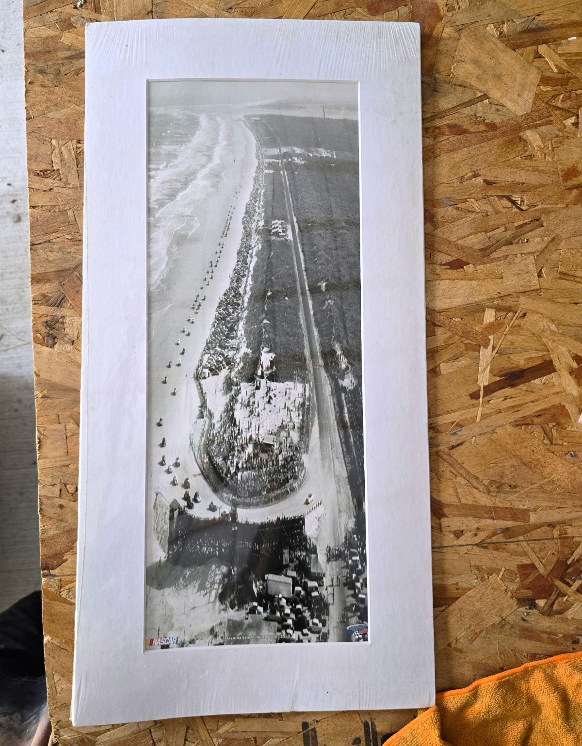 Vintage 1950 Daytona Beach North Turn Racing Aerial Photo