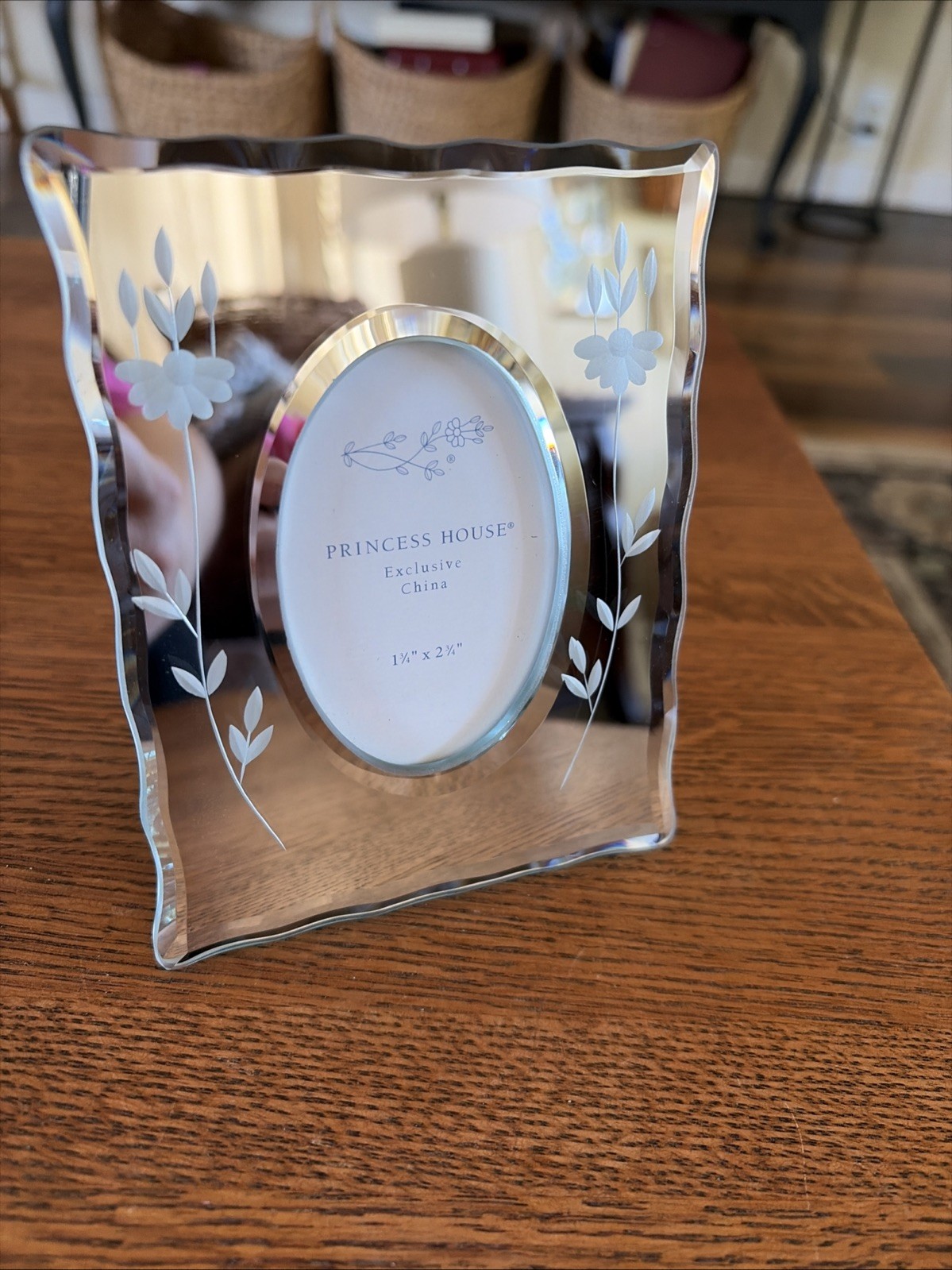 Princess House Crystal Picture Frame NEW #1374 Princess House Crystal Picture Frame NEW #1374