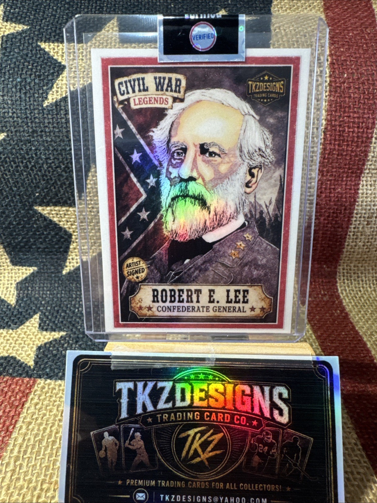 2026 Tkzdesigns Civil War Legends Robert E. Lee Artist Signed Trading Card TK1
