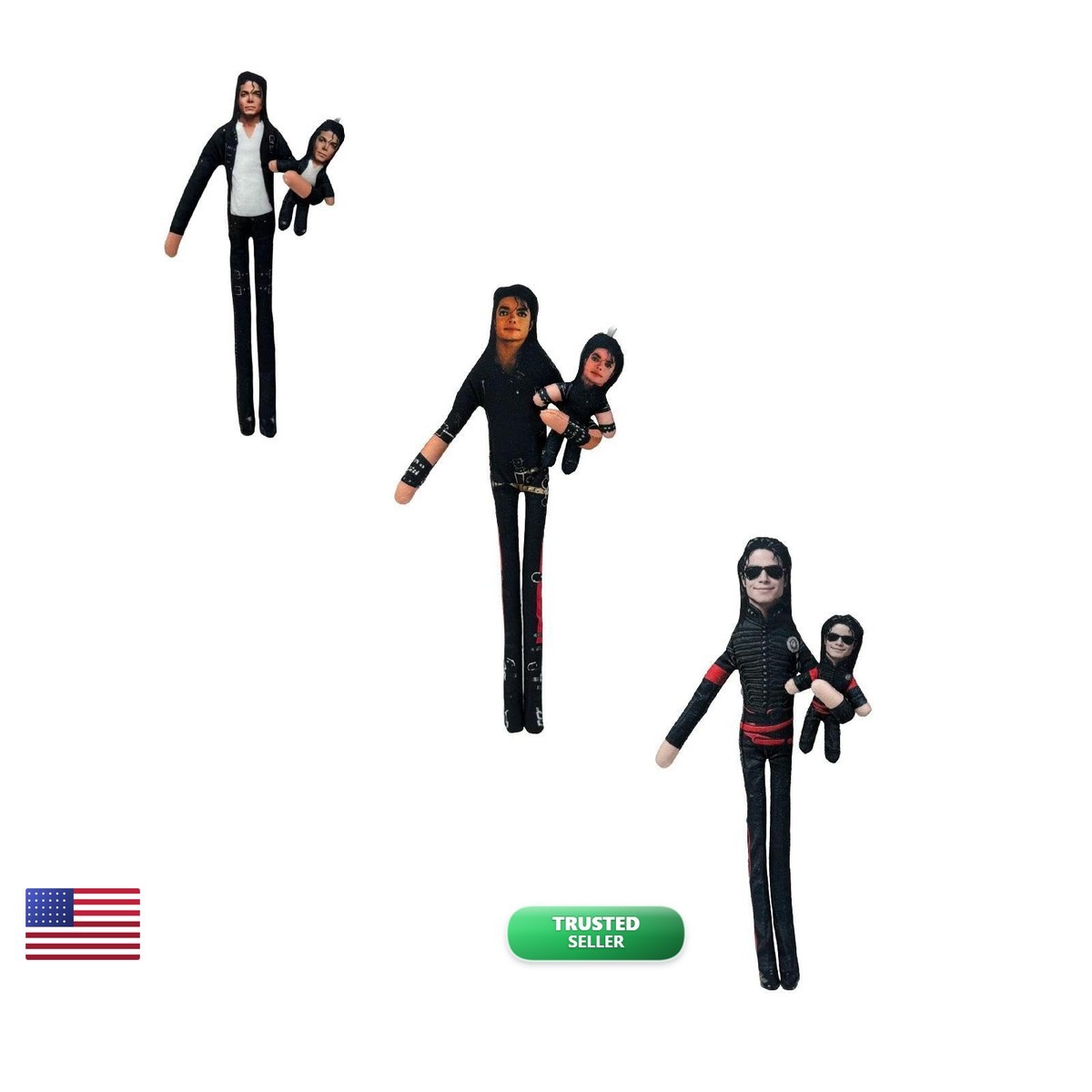ZXCTKA Michaell Plush Doll Cartoon Soft Doll Action Figure