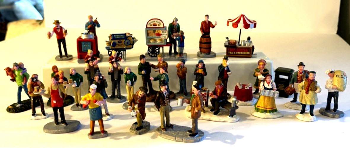Lemax Christmas Figurines Accessories All Food Related Carts Drinking Lot of 30 Lemax Christmas Figurines Accessories All Food Related Carts Drinking Lot of 30