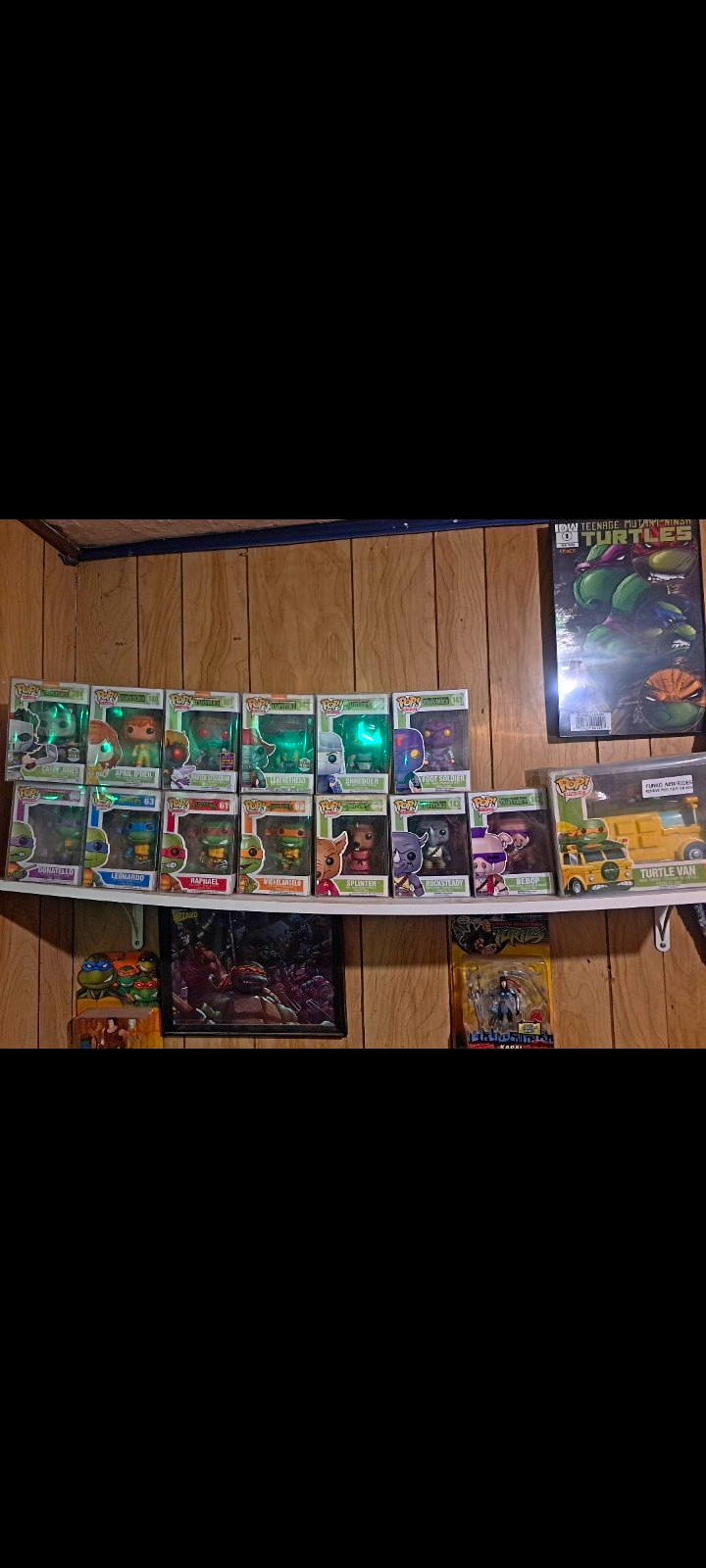Funko Pop TMNT Vinyl Mixed Lot + Turtle Van Boxed Original Unopened