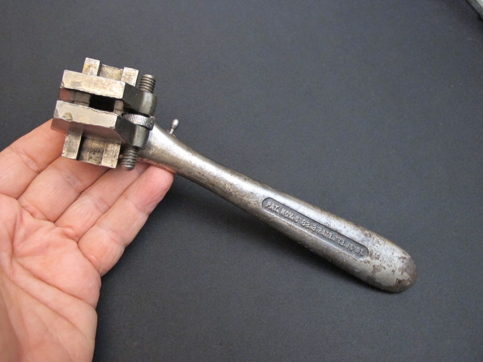 1883 “KEYSTONE” Any Angle Ratcheting Adjustable Wagon Wrench Antique Rare Tool 1883 “KEYSTONE” Any Angle Ratcheting Adjustable Wagon Wrench Antique Rare Tool