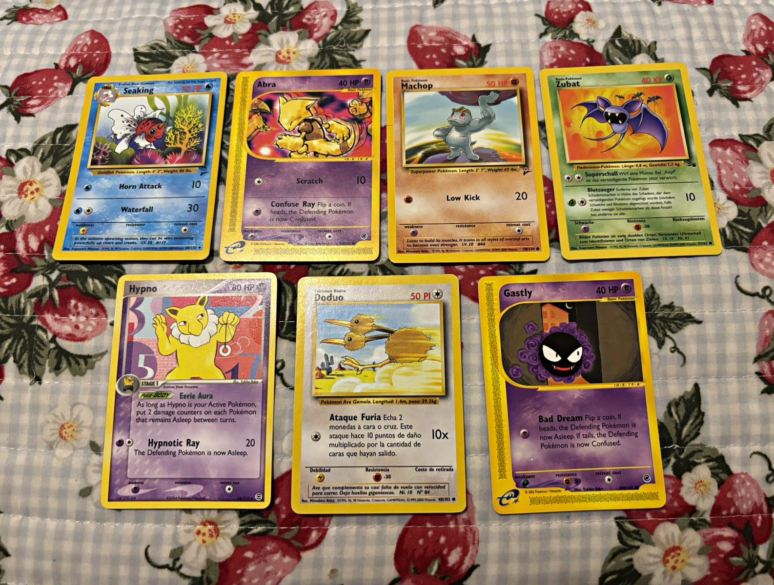 7 Card Vintage Pokemon Lot