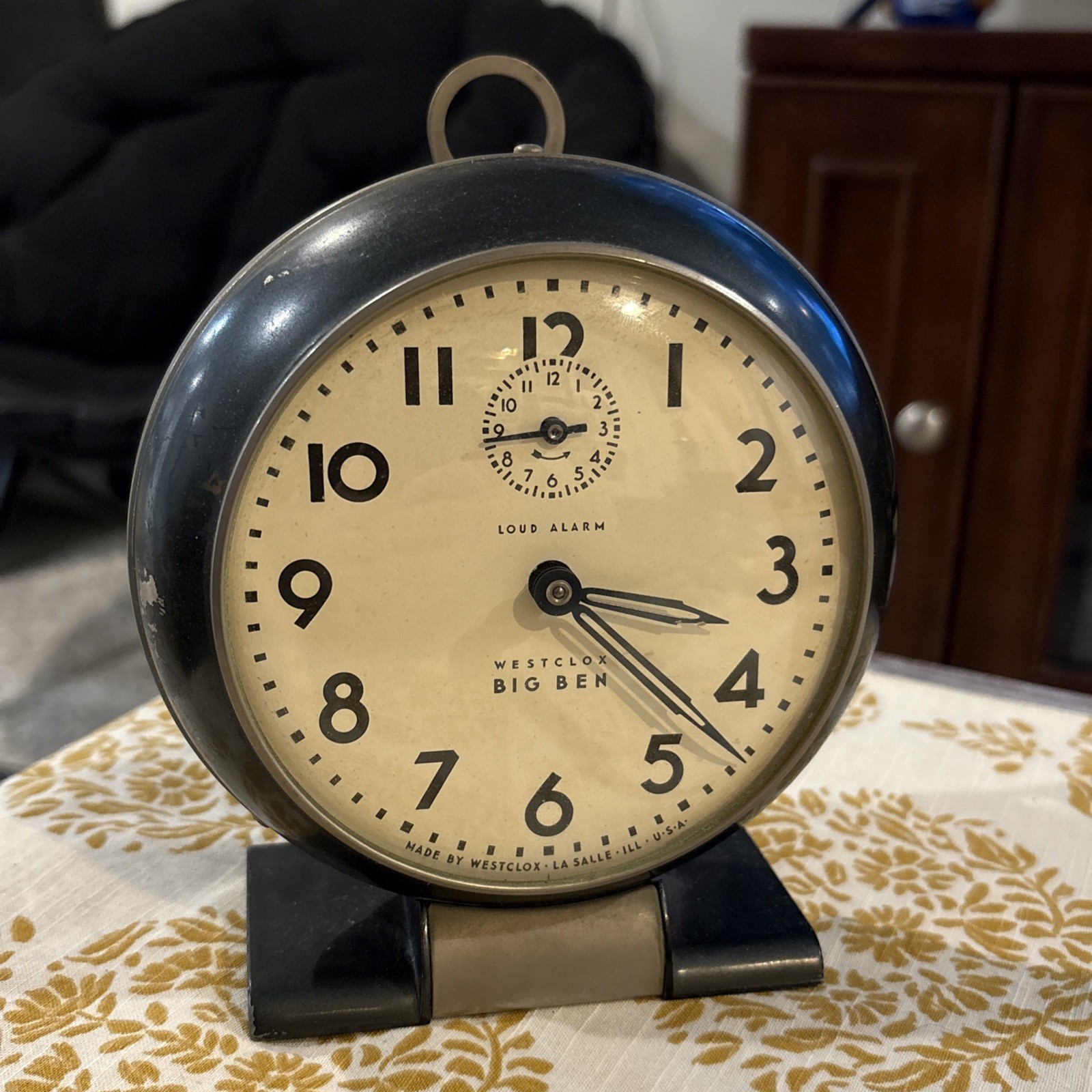 Vintage Westclox 'Big Ben' Loud Wind-Up Alarm Clock 1930s