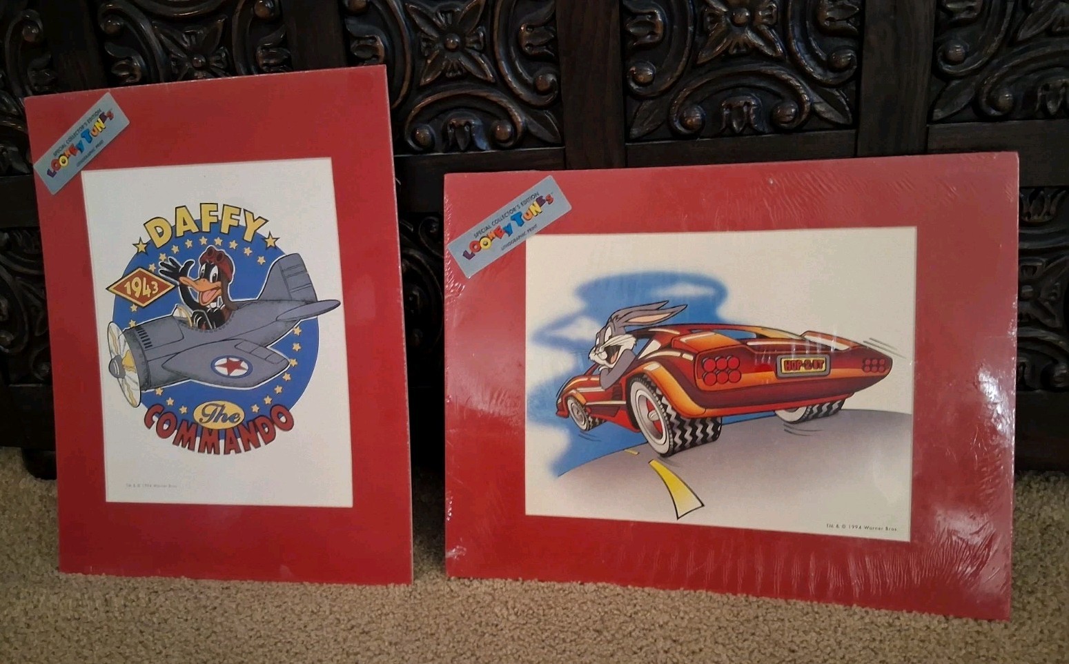 Looney Tunes DAFFY DUCK & BUGS BUNNY Matted Print Warner Bros Store Exclusive Looney Tunes DAFFY DUCK & BUGS BUNNY Matted Print Warner Bros Store Exclusive