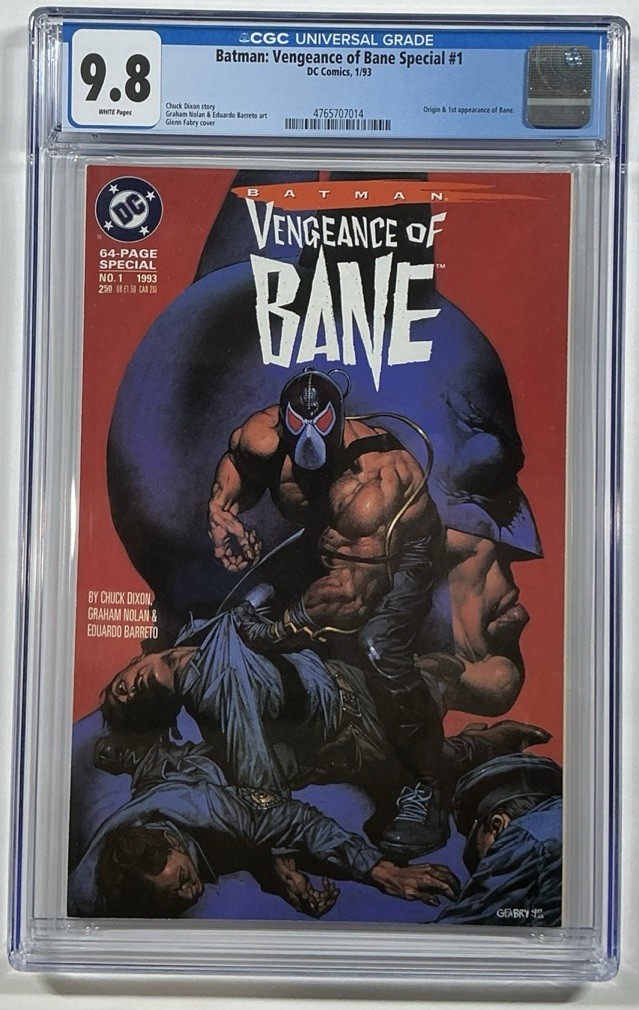 Vengeance of Bane Special #1 CGC 9.8 WP 1st Prt Origin & 1st App. Bane 1993 DC