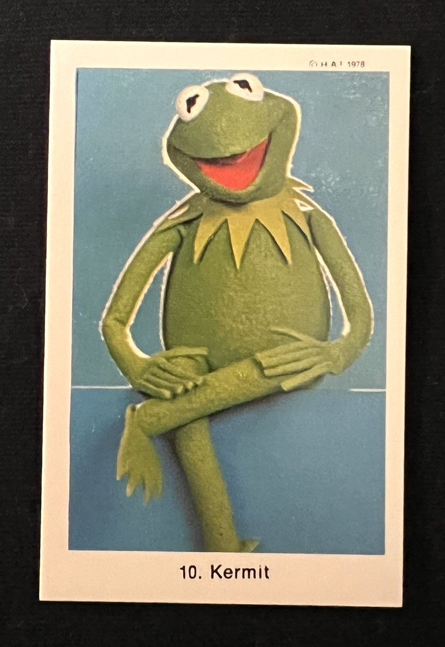 1978 SWEDISH MUPPET SHOW #10 KERMIT *ROOKIE CARD* JIM HENSON DISNEY LOW POP MINT 1978 SWEDISH MUPPET SHOW #10 KERMIT *ROOKIE CARD* JIM HENSON DISNEY LOW POP MINT