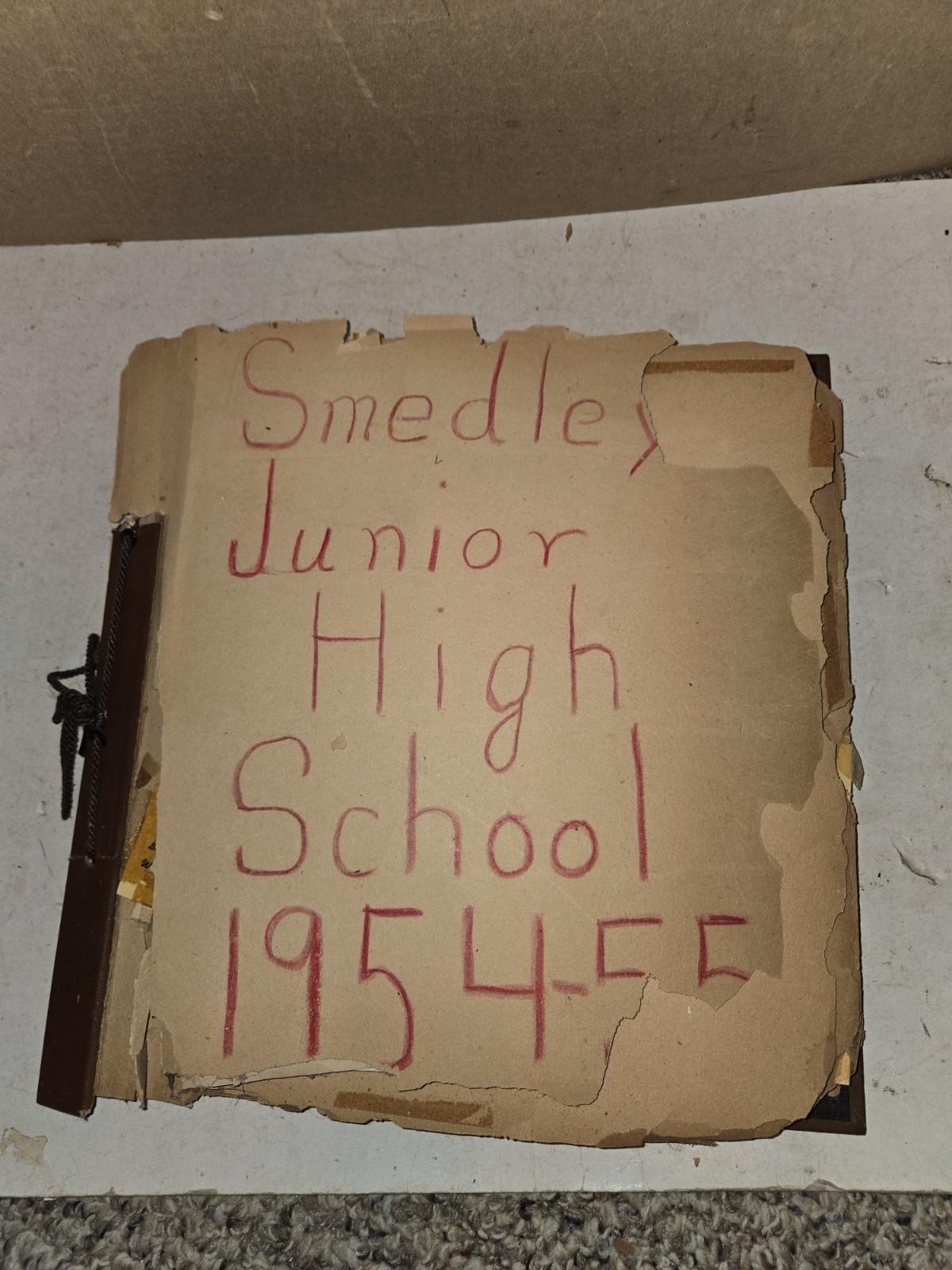 Vintage 1954-55 Smedley Junior High School Scrapbook,Chester,Pennsylvania,Palmer