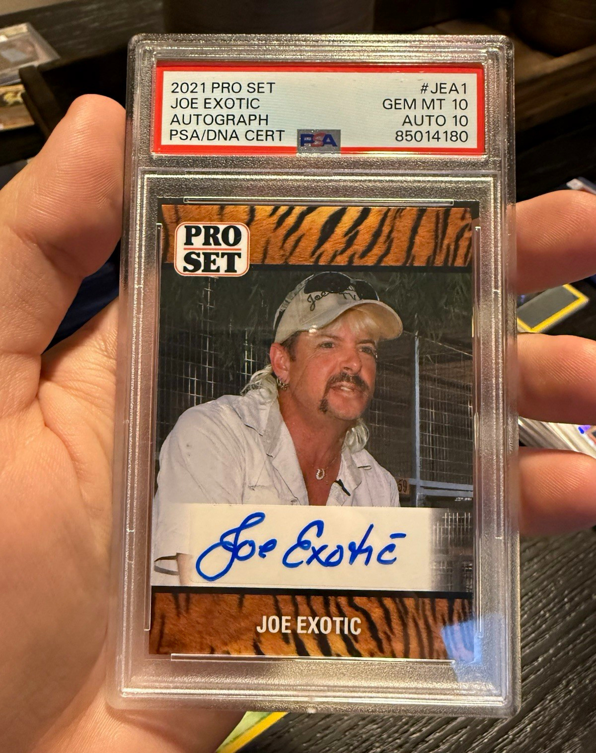 Pro Set 2021 Joe Exotic Autograph Card JEA1 PSA 10 PSA/DNA Cert 85014180