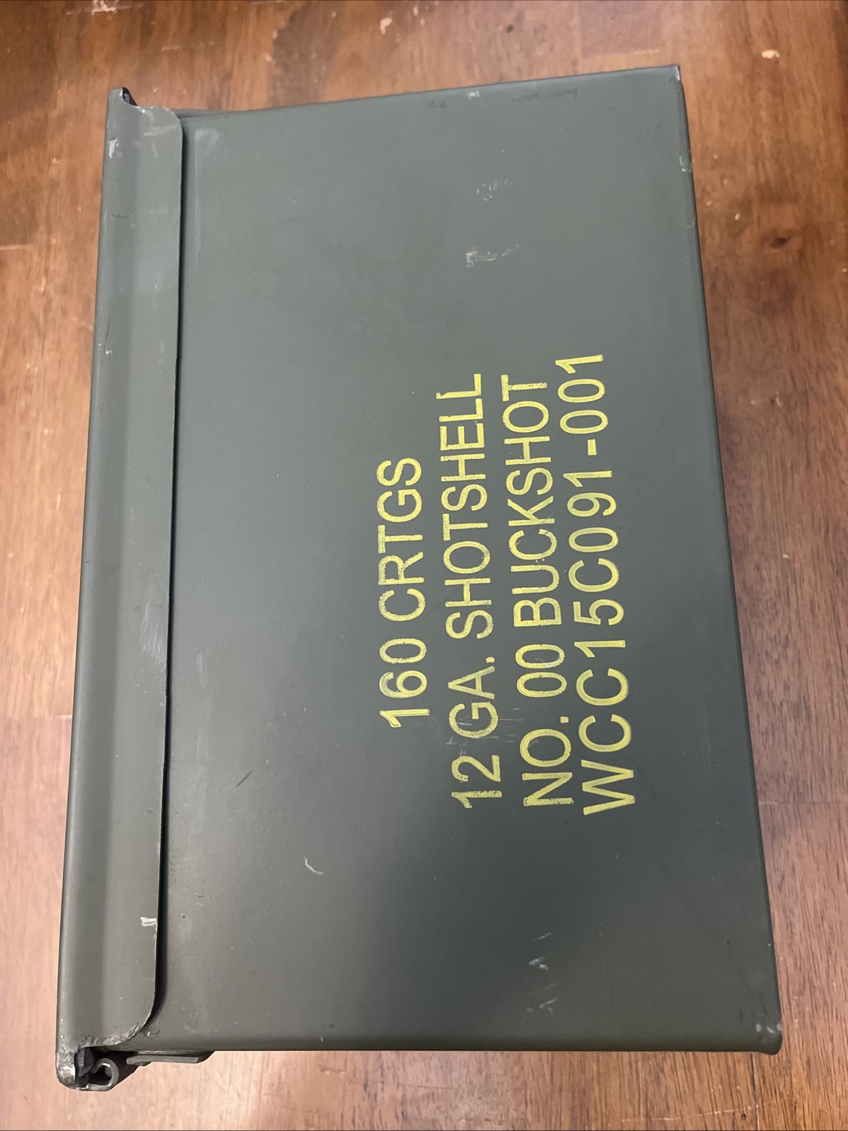 Rare 12 GA shotshell NO. 00 Buck Marked USGI Military M2A2 50 Cal Ammo Can 2015