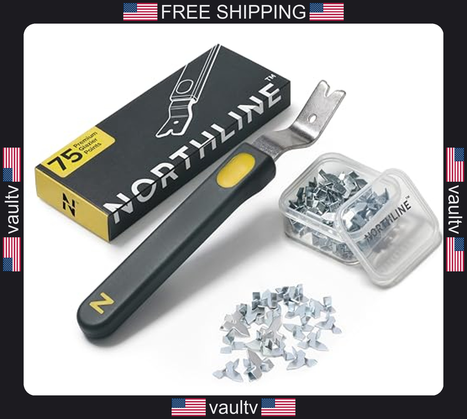 NORTHLINE Glazier Point Driver with Magnetic Head ? Framing Tool for Picture