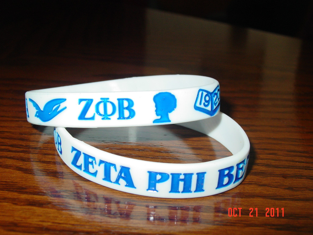 ZETA PHI BETA SORORITY GREEK WRISTBANDS ZETA PHI BETA SORORITY GREEK WRISTBANDS