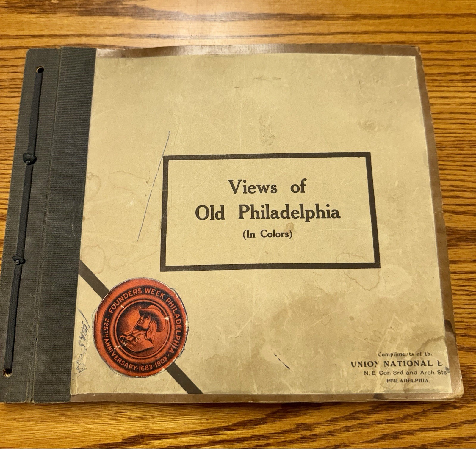 1908 Views of Old Philadelphia In Colors Founders Week 225th Anniv Union Nat Ban