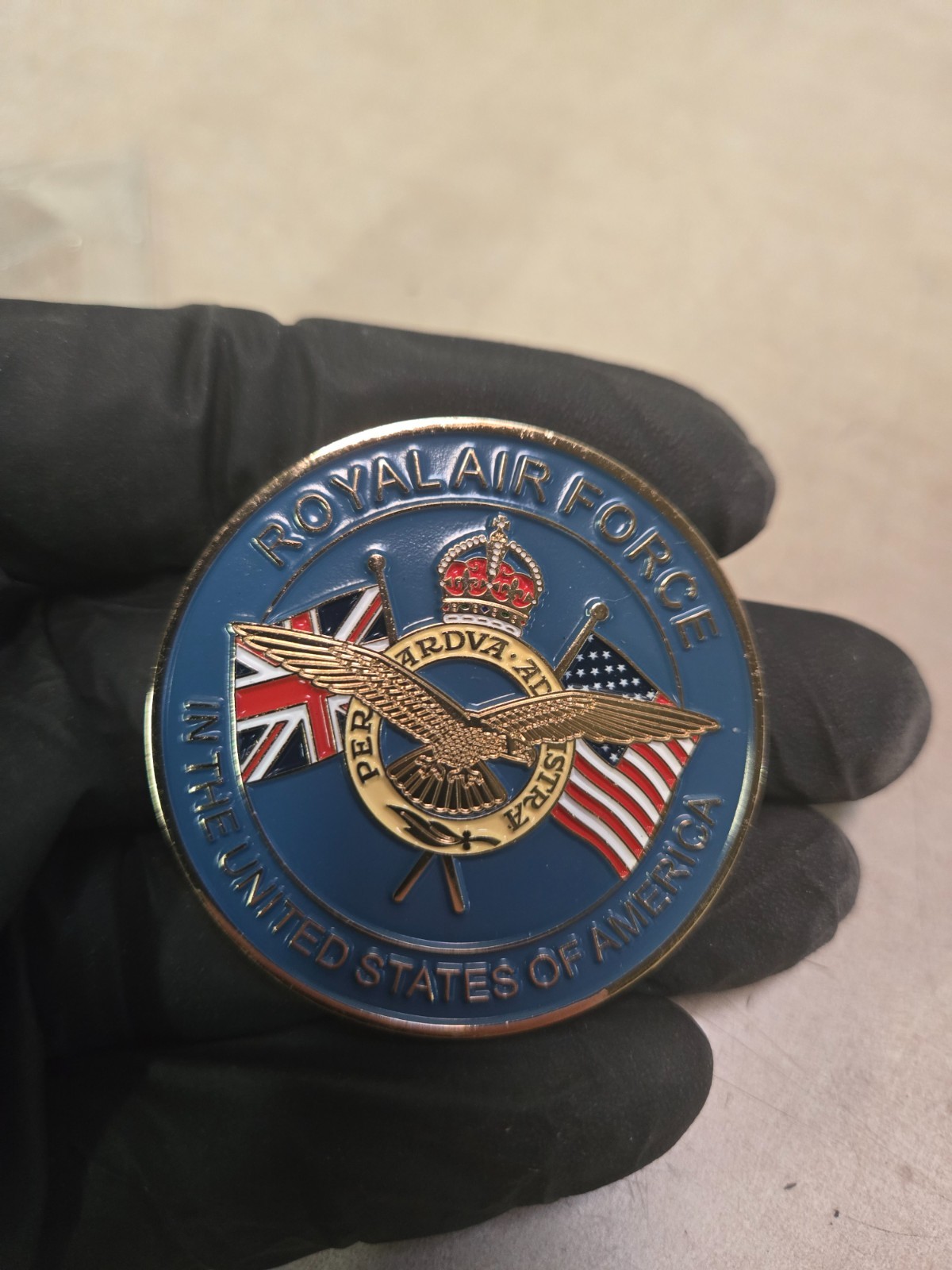 Royal Air Force USA God Save The King Challenge Coin Royal Air Force USA God Save The King Challenge Coin