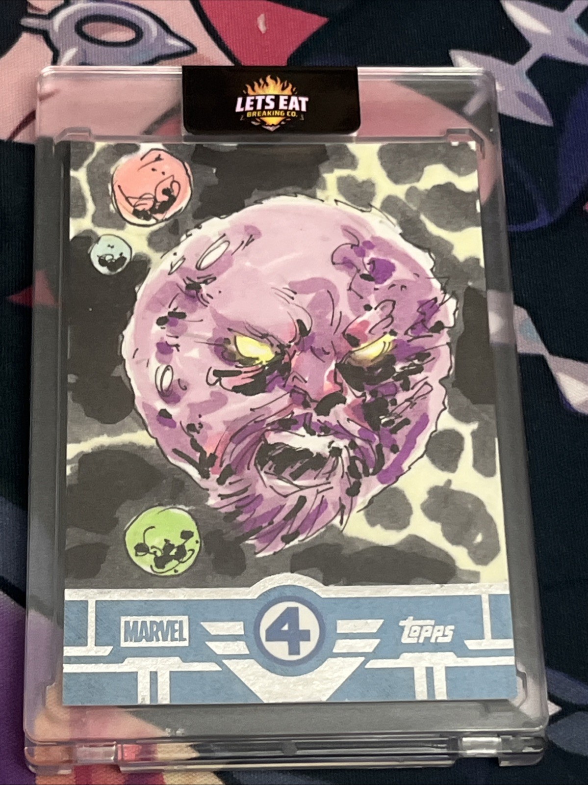 2025 Topps Finest Marvel Fantastic Four Original Sketch Card Artist Signature