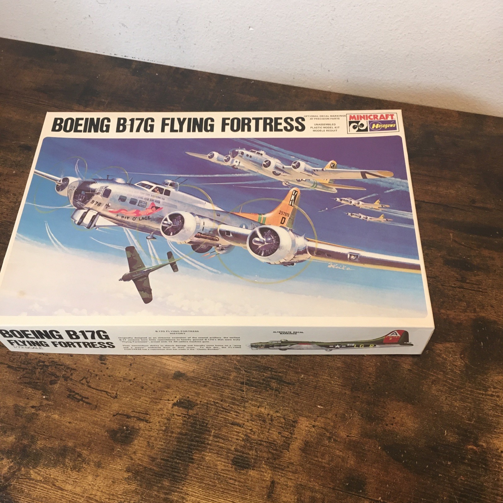 Hasegawa Boeing B‑17G Flying Fortress – 1/72 Scale – Vintage Kit #113 NEW in Box Hasegawa Boeing B‑17G Flying Fortress – 1/72 Scale – Vintage Kit #113 NEW in Box