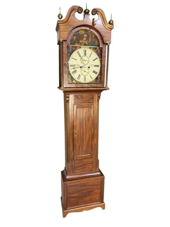 19TH CENTURY  MAHOGANY TALL CASE CLOCK