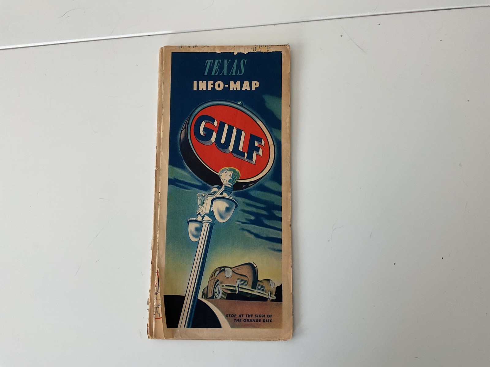 Vintage 1930s Gulf Oil Texas Info Map Gas Station Art Deco Streamline Auto Vintage 1930s Gulf Oil Texas Info Map Gas Station Art Deco Streamline Auto