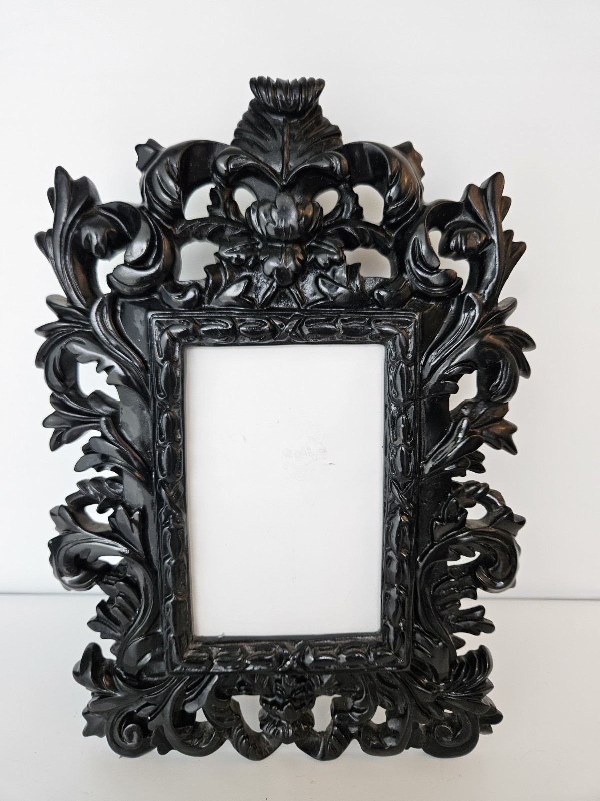 Black Baroque, Rococo, Gothic Carved Resin Picture Frame Tabletop 11 Black Baroque, Rococo, Gothic Carved Resin Picture Frame Tabletop 11