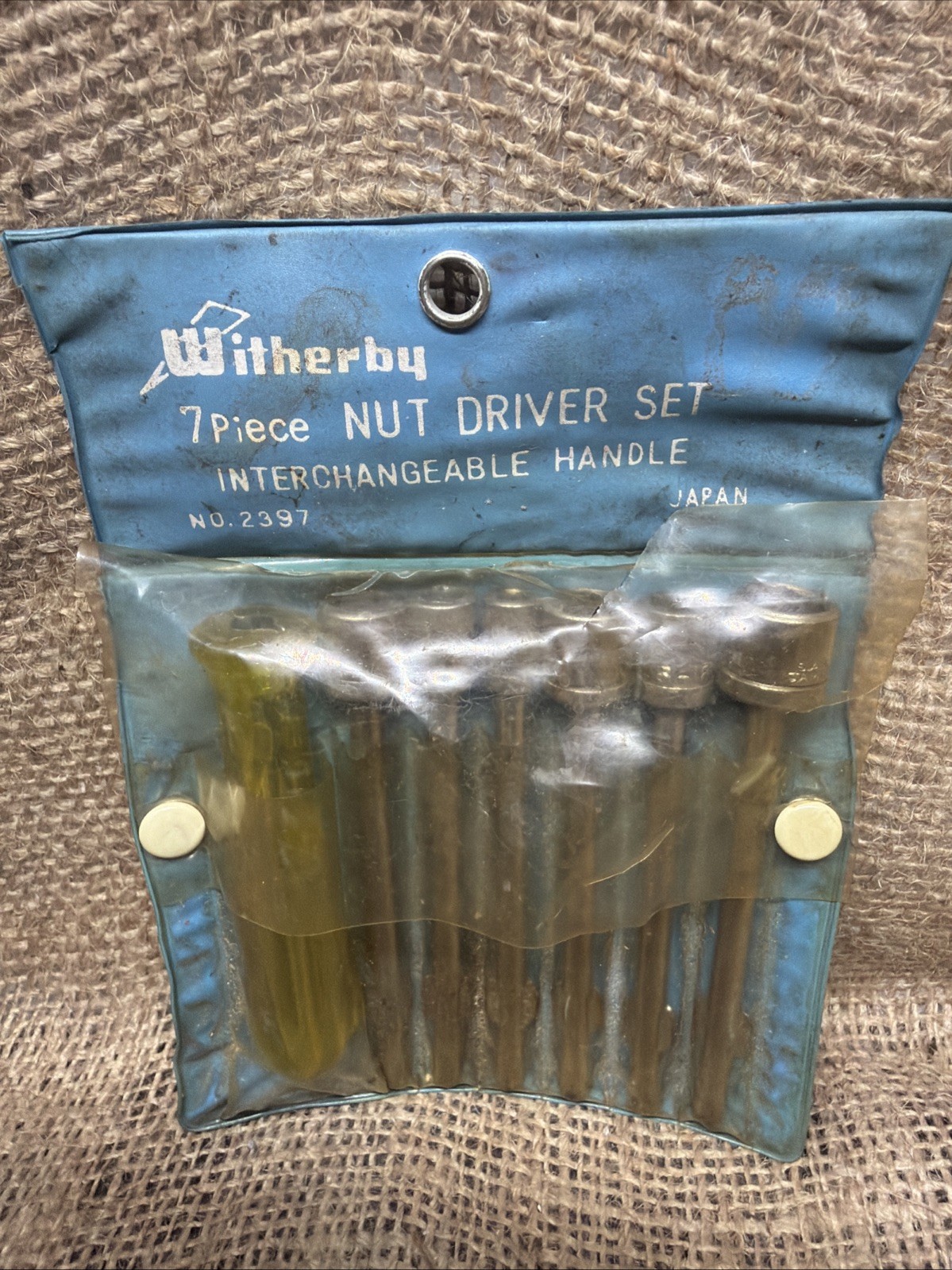 Vintage Witherby 7 Pc Nut Driver Set. No.2397 Japan