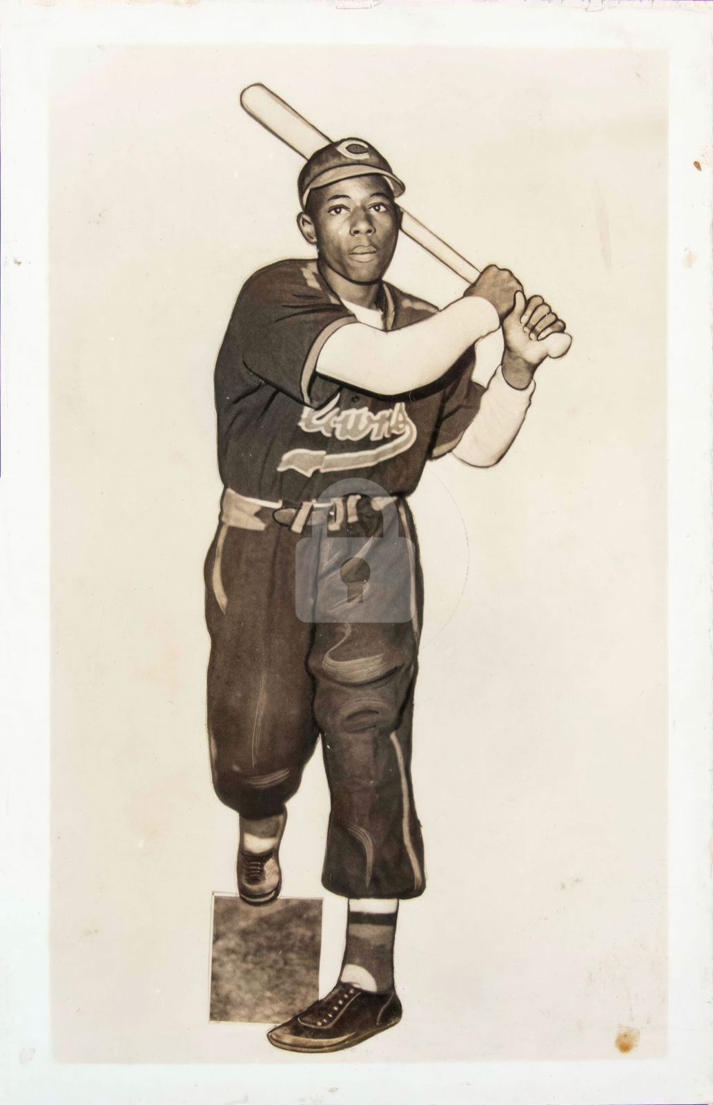 Hank Aaron Indianapolis Clowns c.1952. RPPC Photo Postcard COPY Hank Aaron Indianapolis Clowns c.1952. RPPC Photo Postcard COPY