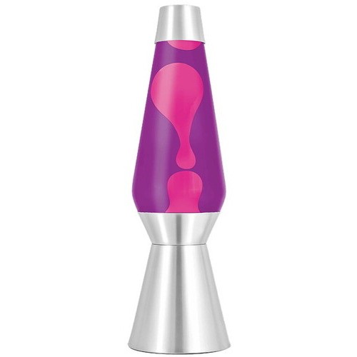 Lava? Lamp Grande 27'' Pink Wax / Purple Liquid / Silver Base Lava? Lamp Grande 27'' Pink Wax / Purple Liquid / Silver Base