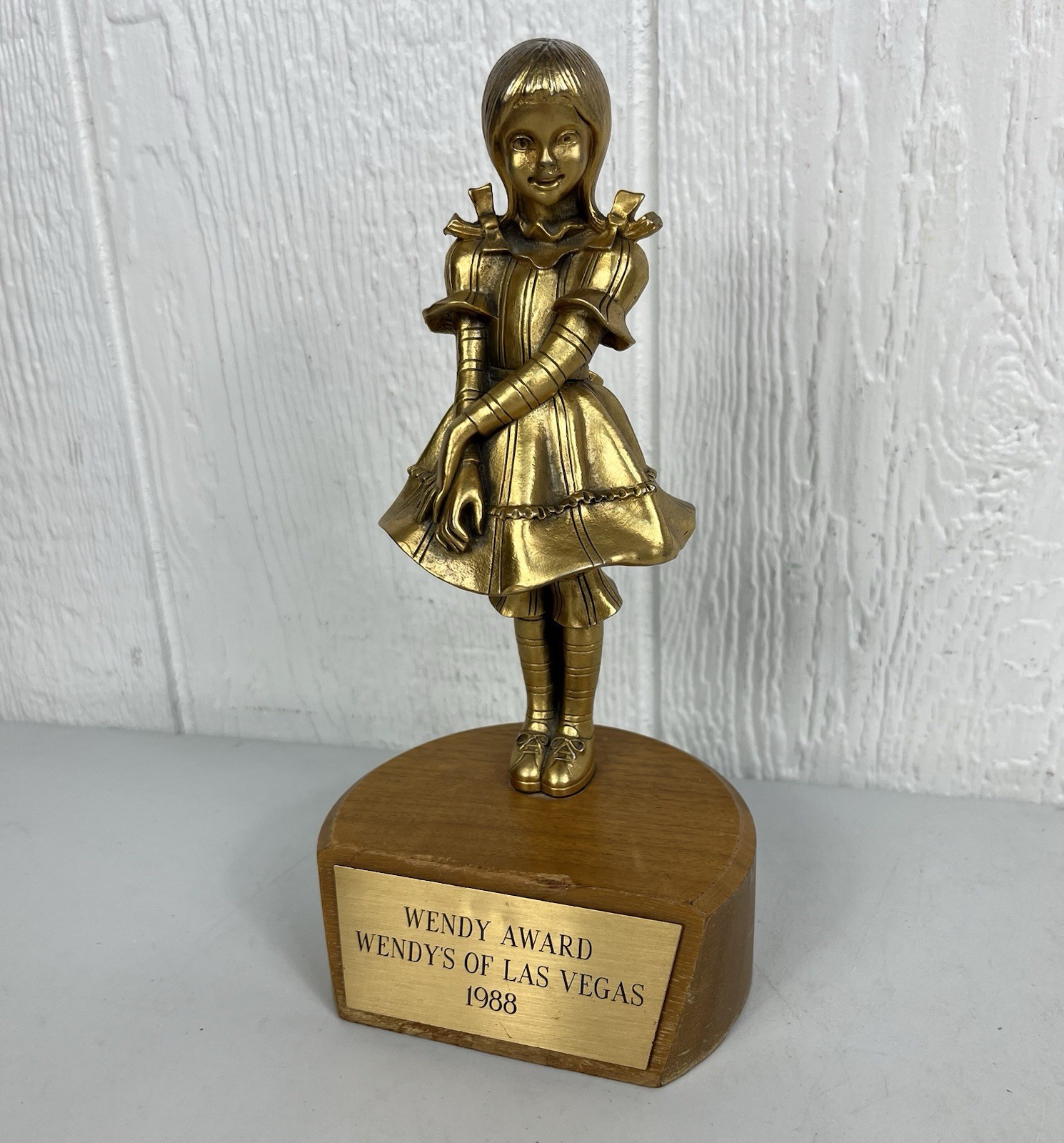 Vintage Wendy\'s Restaurant Wendy Award Owner Franchise Las Vegas 1988