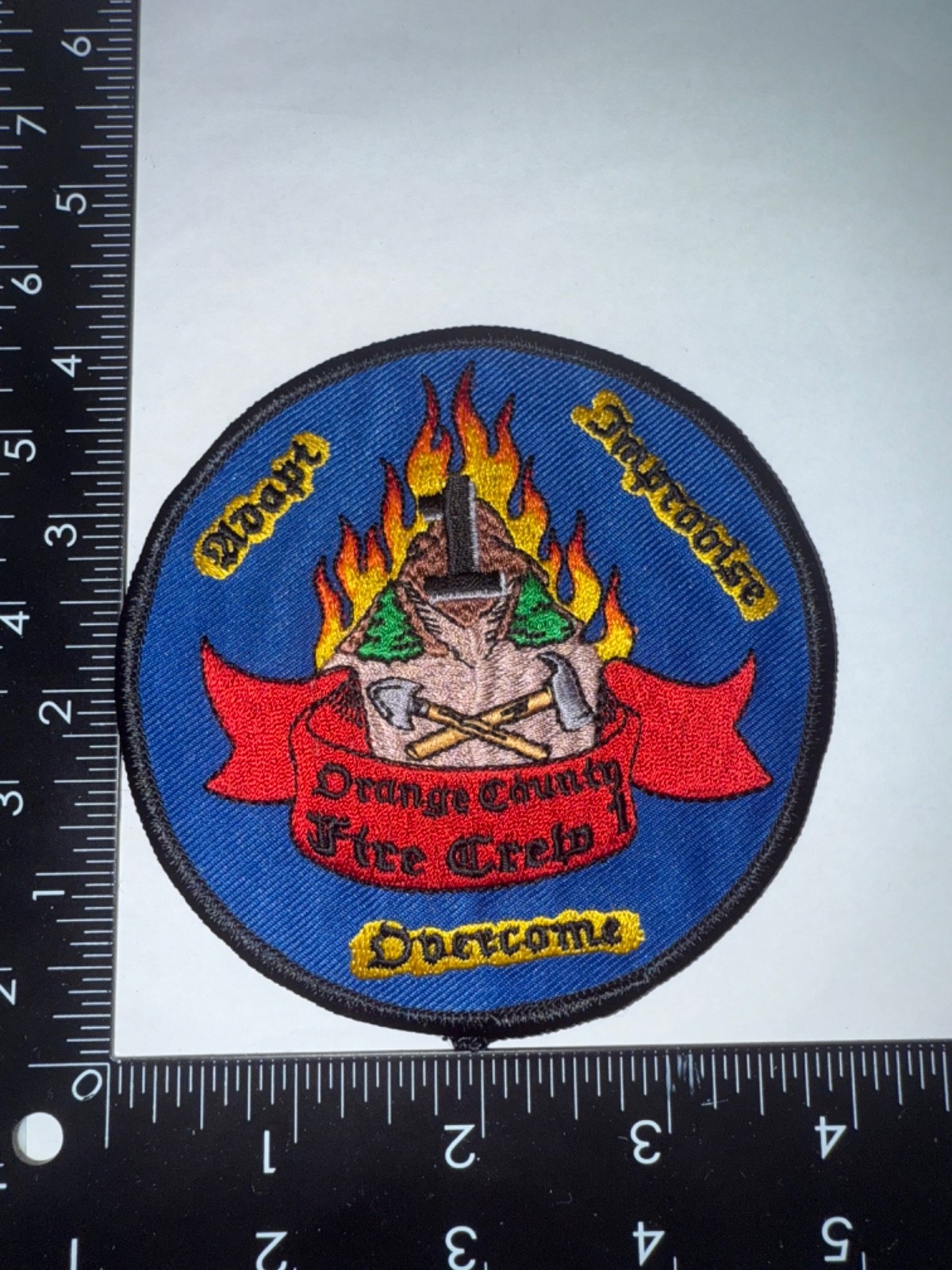 Orange County California CA Fire Crew 1 Fire Dept Shoulder Patch Obsolete Orange County California CA Fire Crew 1 Fire Dept Shoulder Patch Obsolete