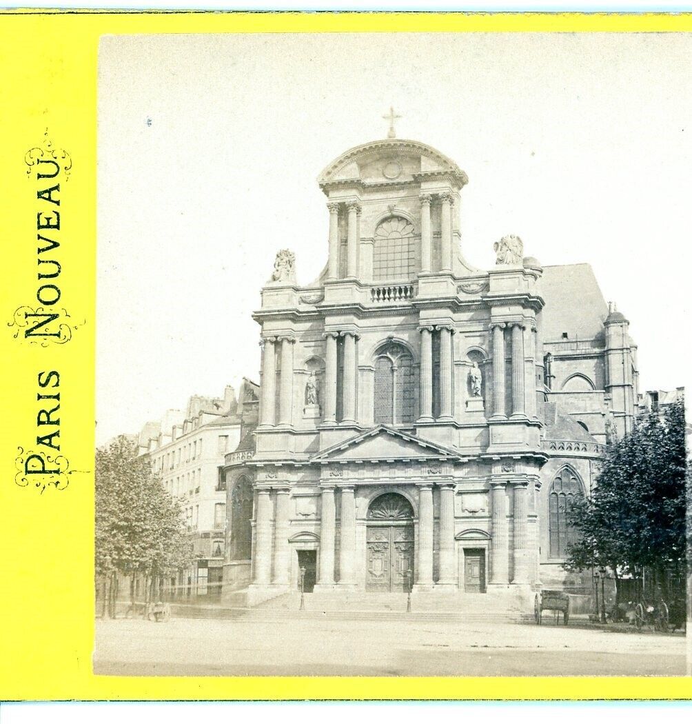 Saint Gervais Saint Protais - N.C. Paris Nouveau Stereoview