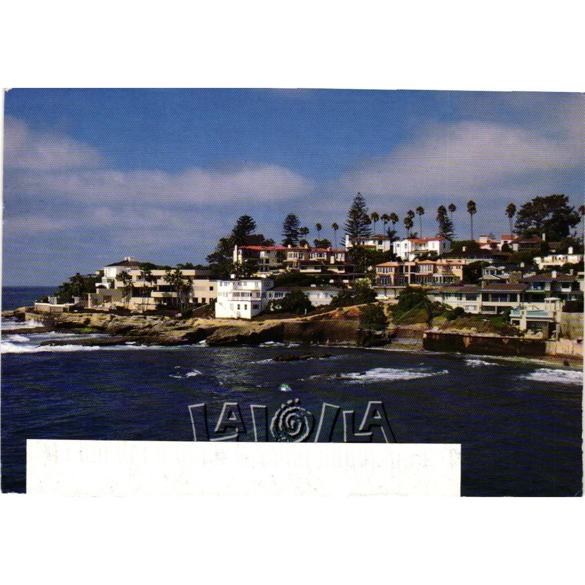 Vintage La Jolla California Postcard 1998 Postmark Coastal View Ken Raveill