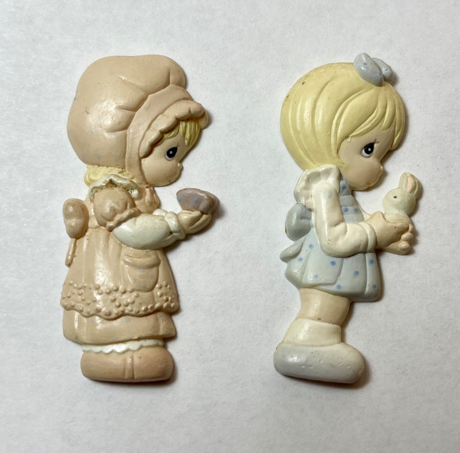 Two Vintage Precious Moments Refrigerator Magnets (1990)