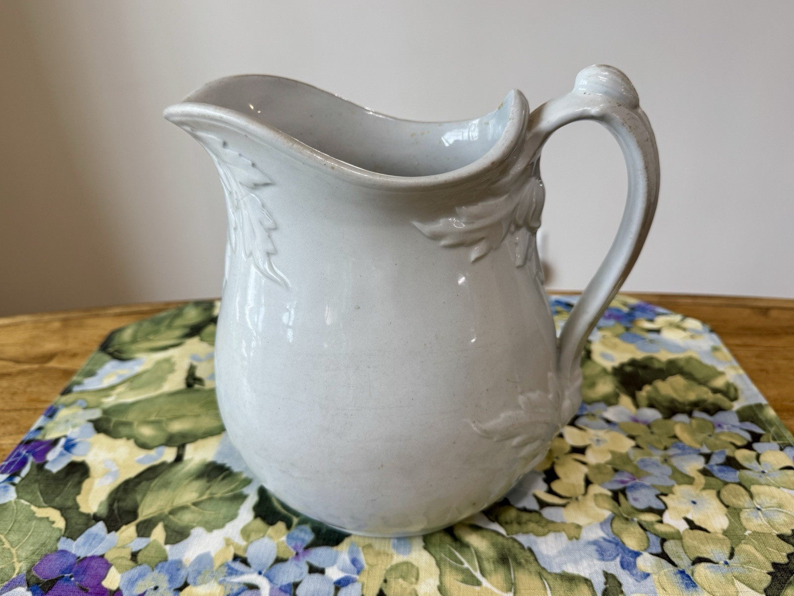 Antique J. W. Pankhurst Ironstone Pitcher 8.5
