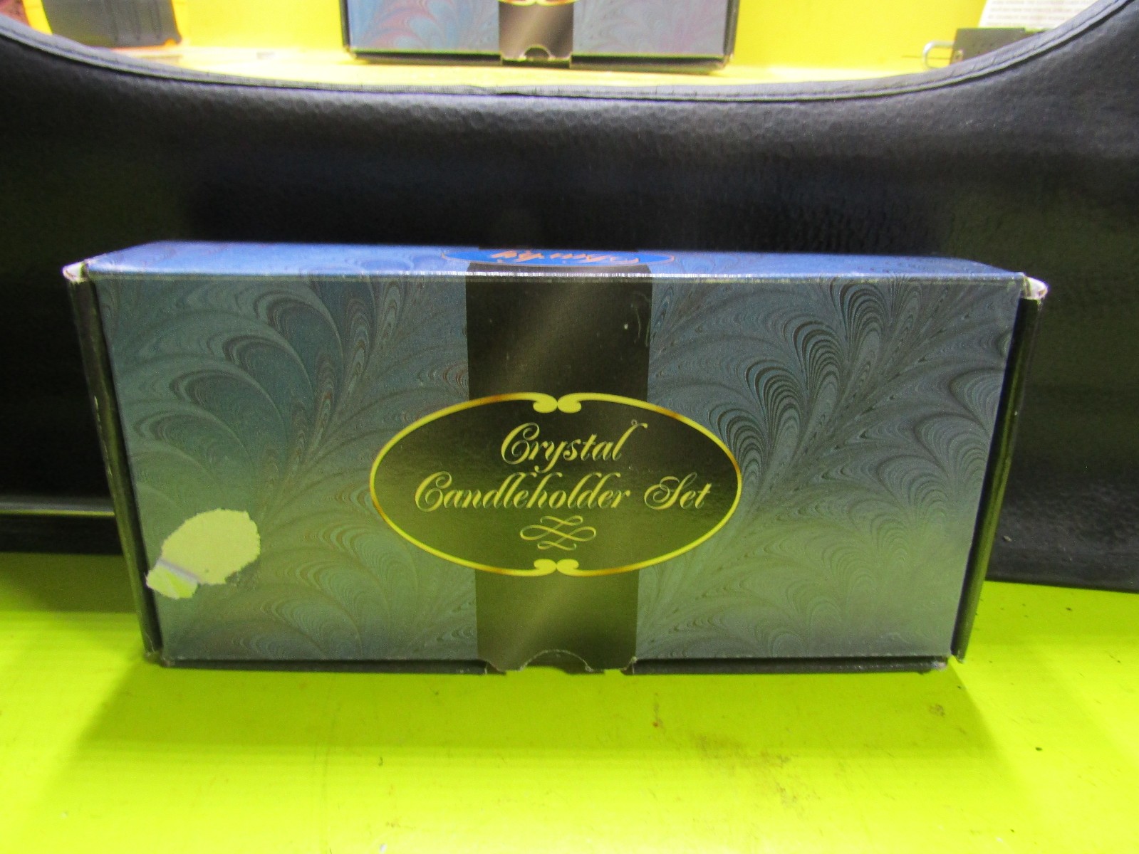 Darby Crystal Candle Holder Set 3-1/2 Inch New Damaged Box Darby Crystal Candle Holder Set 3-1/2 Inch New Damaged Box