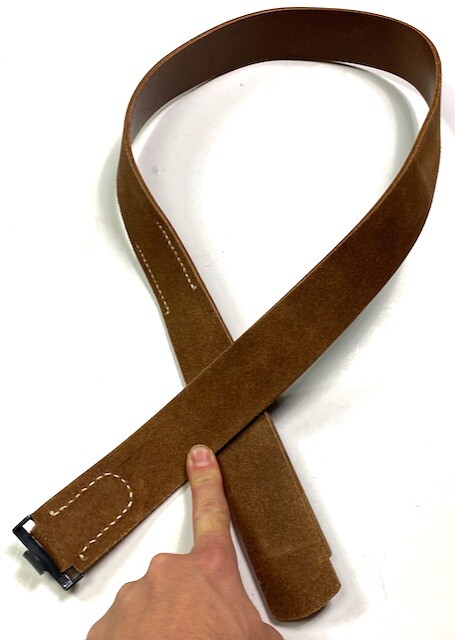 WWI GERMAN M1898 COMBAT FIELD EQUIPMENT BROWN LEATHER BELT- SIZE 2 (32-38 WAIST) WWI GERMAN M1898 COMBAT FIELD EQUIPMENT BROWN LEATHER BELT- SIZE 2 (32-38 WAIST)