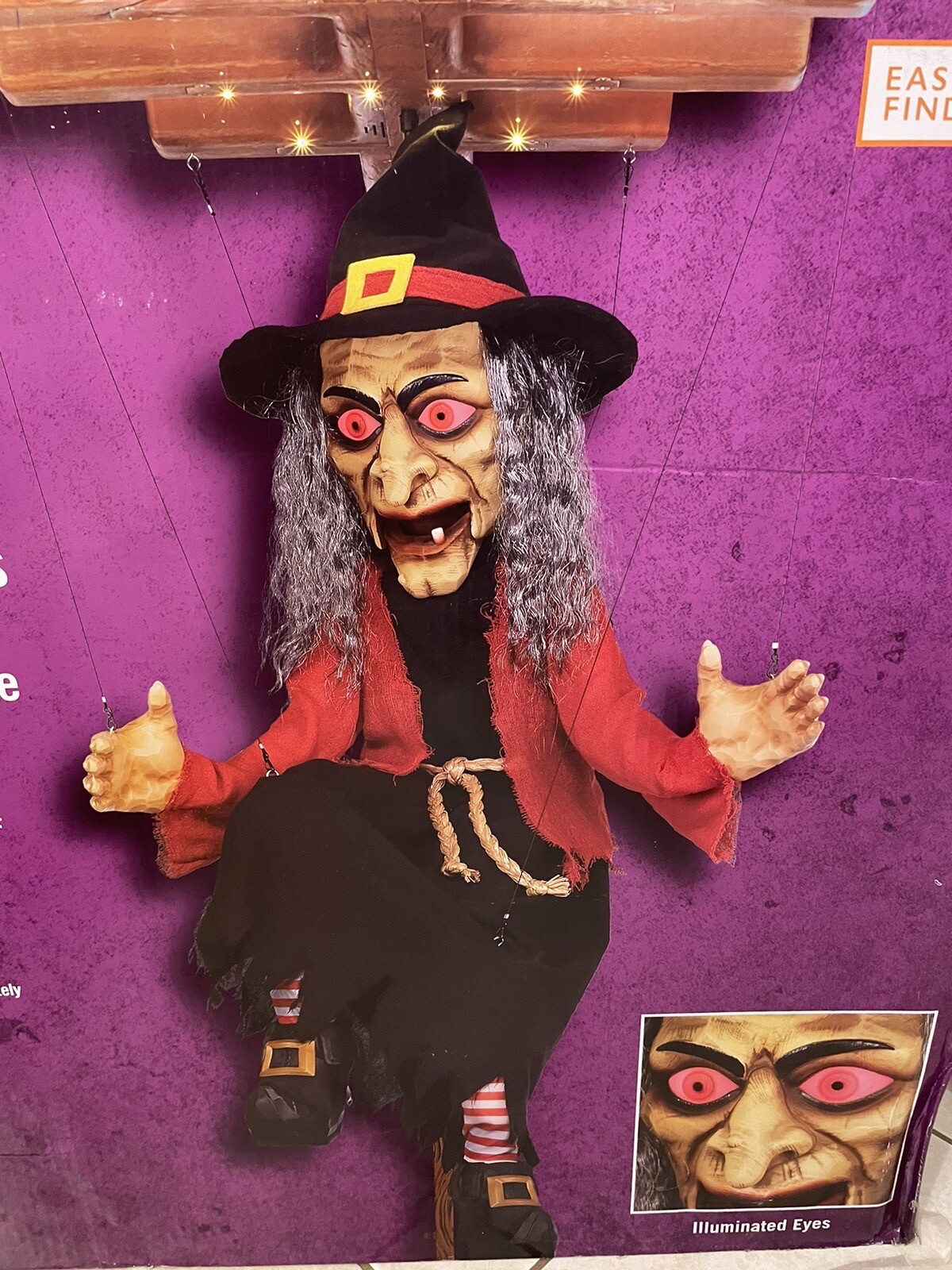 Halloween Witch 6\' Marionette Animatronic Puppet Animated \'\'NEW\'\' Halloween Witch 6\' Marionette Animatronic Puppet Animated \'\'NEW\'\'