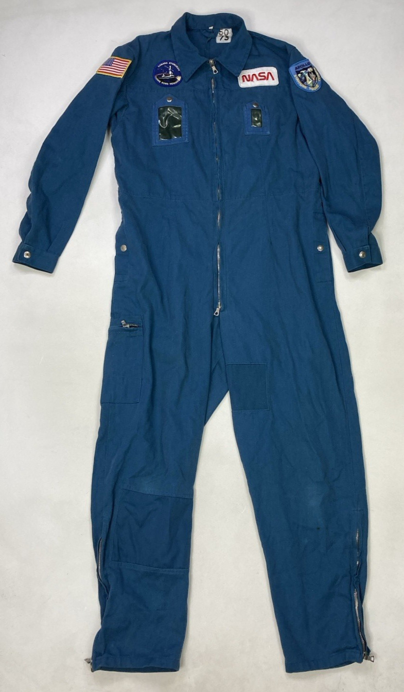 VINTAGE NASA Flight Suit Coveralls Patch Apollo-Soyuz STS-1 Columbia Blue VINTAGE NASA Flight Suit Coveralls Patch Apollo-Soyuz STS-1 Columbia Blue