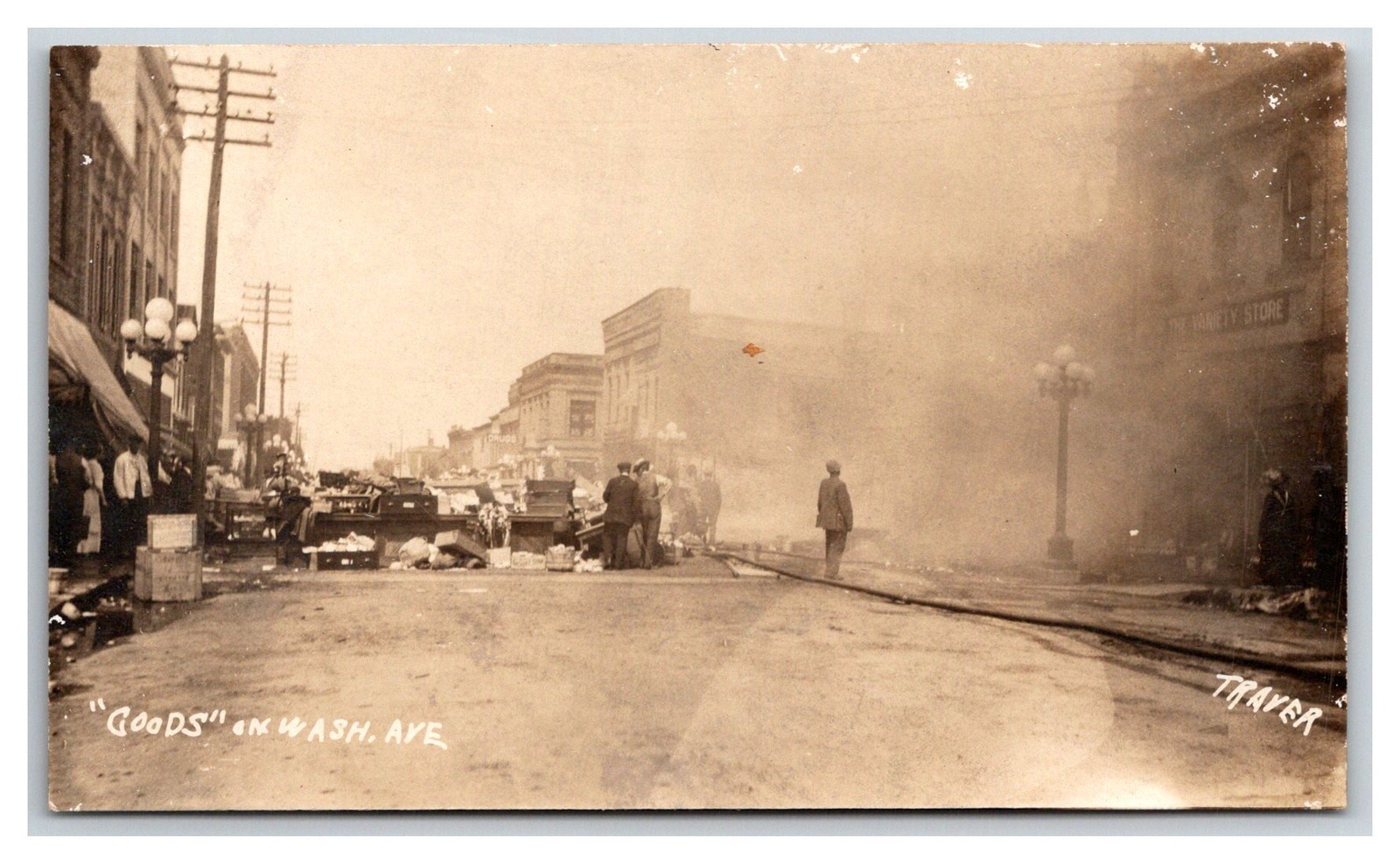 RPPC ~ Detroit MN Washington Ave. FIRE