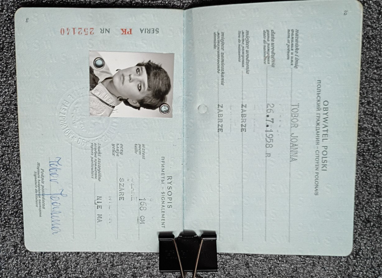 EXPIRED PASSPORT POLAND 1987 DDR & WEST GERMANY STAMPS VISAS FISCAL STAMPS